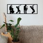 Wallity Faraza Escultura de Pared de Metal Negra